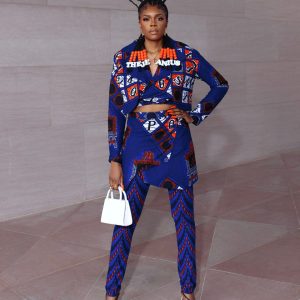 Back To School Ankara African Print 4 Piece Suit Set Blazer Crop Top Skirt Pants – All Things Ankara Shop